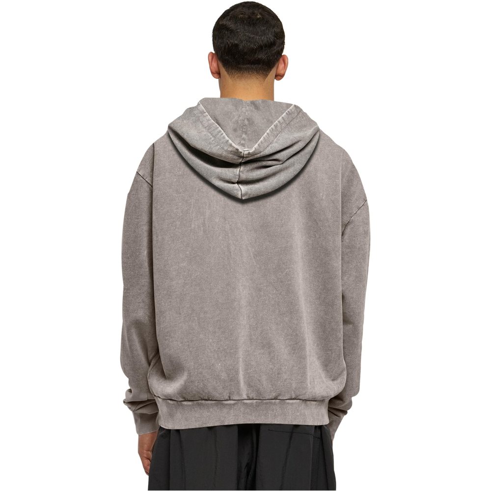 Merchcode - Think Different Acid Washed Oversize Hoodie - Grey